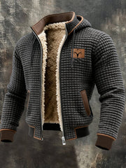Men's Retro Western Waffle Hoodie