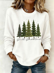 Women's Christmas Print Casual Sweatshirt