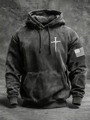 Men's Jesus The Way The Truth The Life Cross Hoodie with Pockets