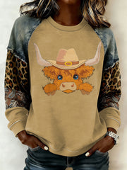 Women's Western raglan sleeve sweatshirt