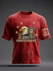 Men's 250th Anniversary Printed Casual T-Shirt