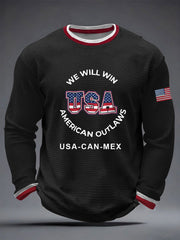 Men's USA Soccer Waffle Long Sleeve T-Shirt