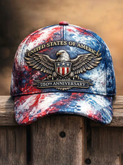 Freedom 250th Anniversary Print Casual Unisex Cap