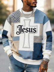 Men's Jesus Crew Neck Sweatshirt