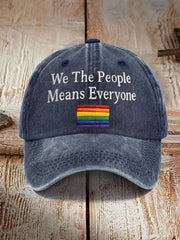 Unisex We The People Means Everyone Pride Print Hat
