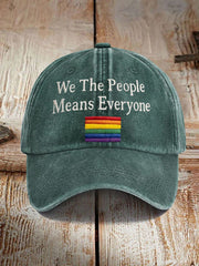 Unisex We The People Means Everyone Pride Print Hat