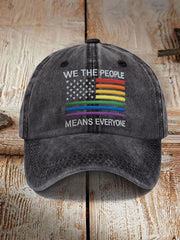 Unisex pride rainbow month Print Hat