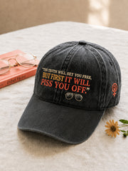 Unisex Feminist Quote he Truth Will Set You Free But First It Will Piss You Off Print Hat