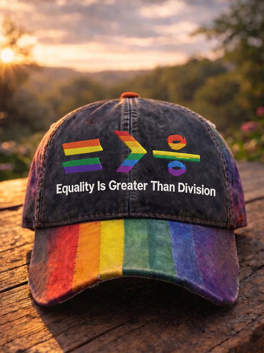 Unisex Pride Month Rainbow Art Print Hat