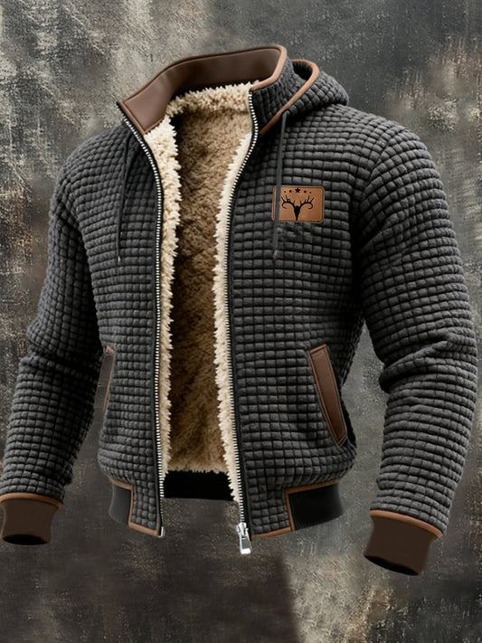Men's Retro Western Waffle Hoodie