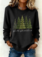 Women's Christmas Print Casual Sweatshirt