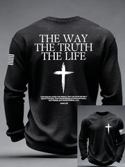 Men's The Way The Truth & The Life Waffle Long Sleeve T-Shirt