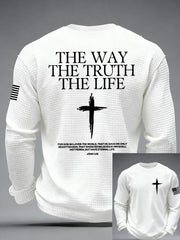 Men's The Way The Truth & The Life Waffle Long Sleeve T-Shirt