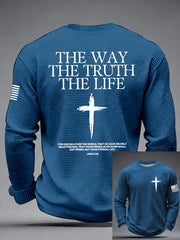 Men's The Way The Truth & The Life Waffle Long Sleeve T-Shirt