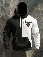 Men's Retro Western Aztec Print Casual Hoodie