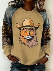 Women's Western raglan sleeve sweatshirt