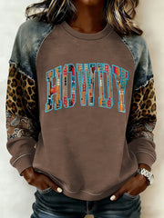 Women's Western raglan sleeve sweatshirt