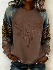 Women's Western raglan sleeve sweatshirt