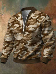 Men's Retro Camouflage Sweatshirt