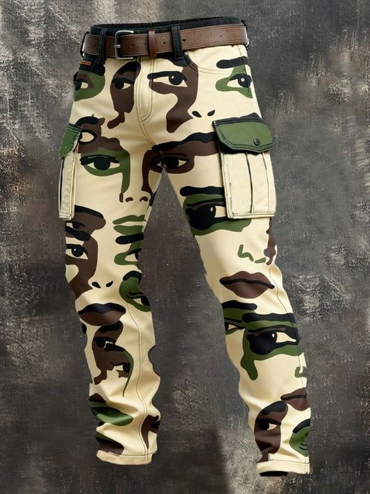 Men's Retro Camouflage Cargo Pants