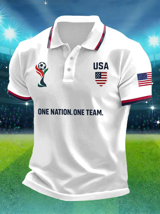 Men's USA Soccer Printed Shirt
