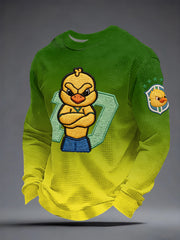 Men's Canarinho Pistola Inspired Waffle Long Sleeve Sweatshirt