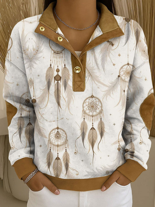 Women's Western Style Art Printed Sweatshirt