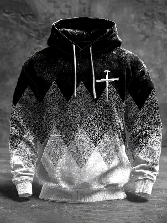 Men's Faith Oversized Drop-Shoulder Hoodie with Pockets