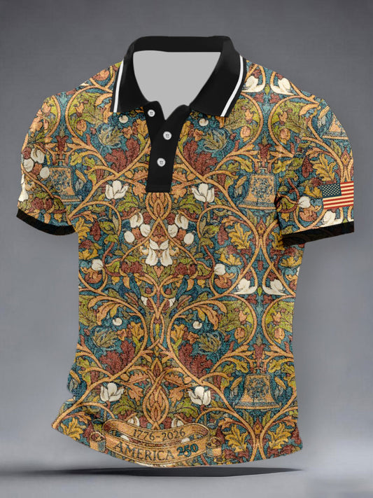 Men's 250th Anniversary Retro Floral Tops