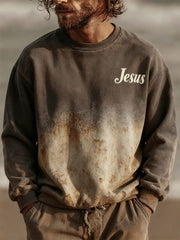 Men's Jesus Crew Neck Sweatshirt