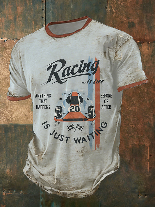 Men's Race Car Short Sleeves T-shirt