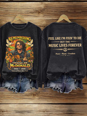 Women's Country Joe Hippie Music Sweatshirt