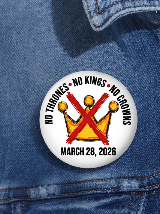 FDT No Kings Print Pins
