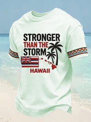 Men's Hawaii Stronger Than The Storm Print Tee