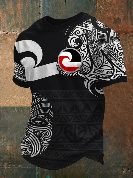 Men's Maori Art NZ Printed T-shirt