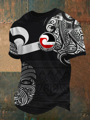 Men's Maori Art NZ Printed T-shirt