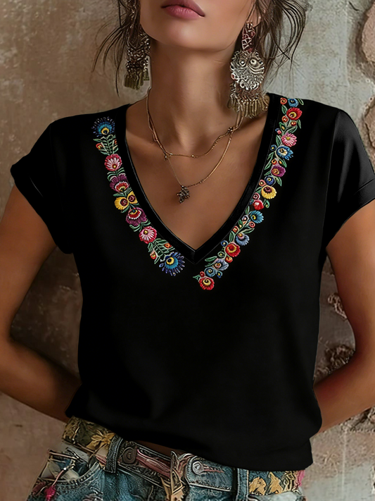 Women's Cinco De Mayo Printed short-sleeved T-shirt