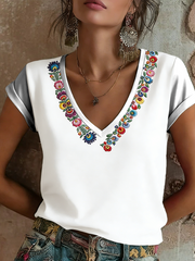 Women's Cinco De Mayo Printed short-sleeved T-shirt
