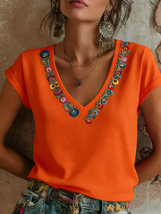 Women's Cinco De Mayo Printed short-sleeved T-shirt