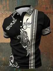 Men's Maori Art NZ Kia Kaha Printed Casual Tops