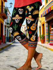 Women's Mexican Cinco de Mayo 3/4 leggings