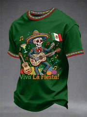 Men's Cinco De Mayo Viva La Fiesta! Print Casual Tee