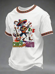 Men's Cinco de Mayo Print Casual T-Shirt