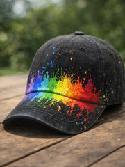 Rainbow Pride Month LGBT Art Print Hat