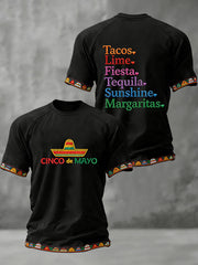 Men's Cinco de Mayo Print Casual T-Shirt