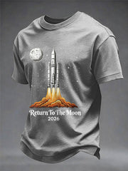 Men's Return To The Moon 2026 Casual Tee