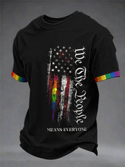Men's 'We The People Means Everyone' Printed Short Sleeve T-Shirt