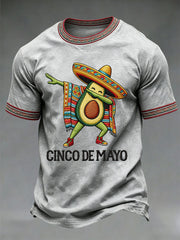 Men's Cinco de Mayo Printed Casual T-Shirt