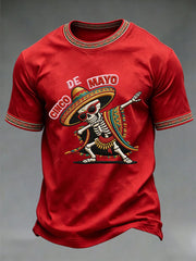 Men's Cinco de Mayo Printed Casual T-Shirt