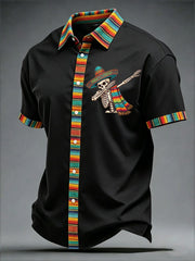 Men's Cinco de Mayo Printed Casual Shirt